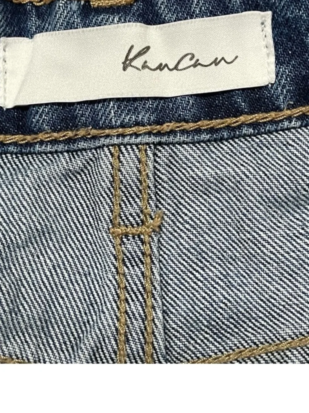 KanCan High Rise Roll Cuff Denim Shorts 7/27 - Picture 4 of 9